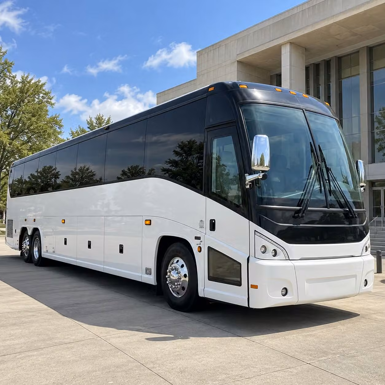 charter buses for large farmington hills prom groups heading out together