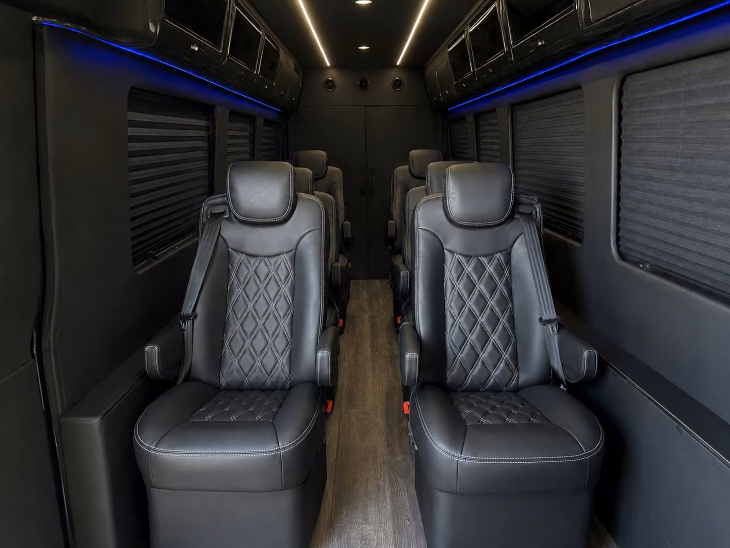 sprinter van with driver inside